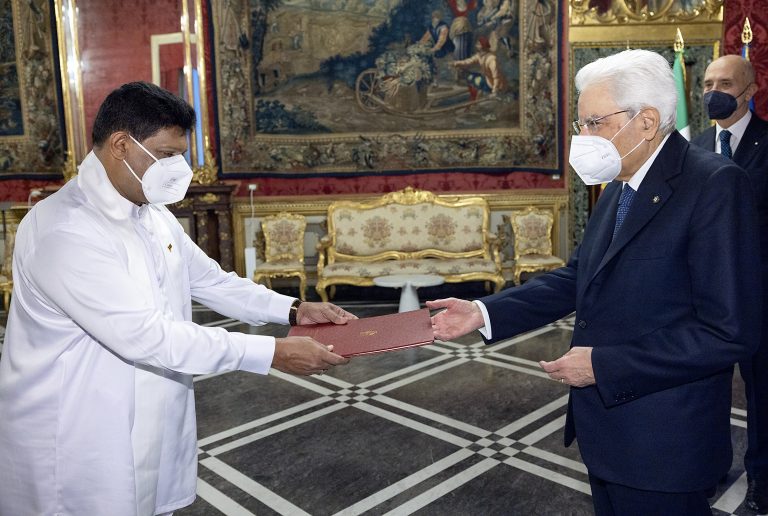 ஜகத் வெள்ளவத்த இலங்கைக்கான இத்தாலி தூதுவர் பதவியை ஏற்றார்