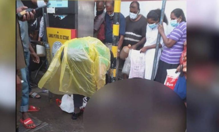 மண்ணெண்னை வாங்க வரிசையில் நின்றவர் பரிதாபமாகப் பலி