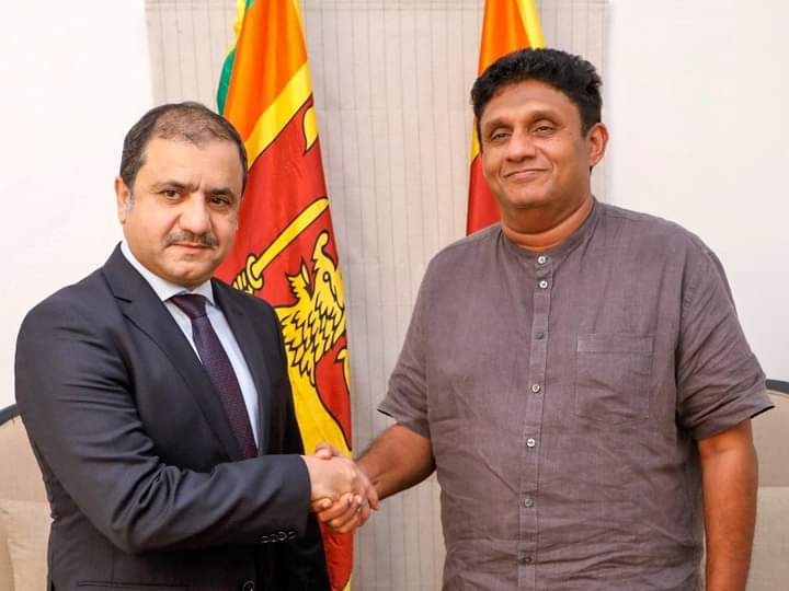 கட்டார் தூதுவர் எதிர்கட்சித் தலைவரை சந்தித்து முக்கிய பேச்சு