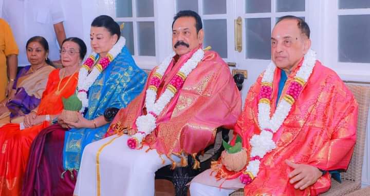 இந்திய பிரபலத்தின் வரவுடன் இடம்பெற்ற மஹிந்த வீட்டு விழா