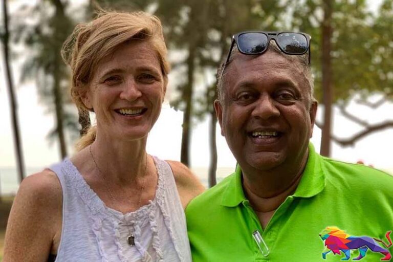 மங்களவின் சகோதரியை சந்தித்தார் சமந்தா பவர்