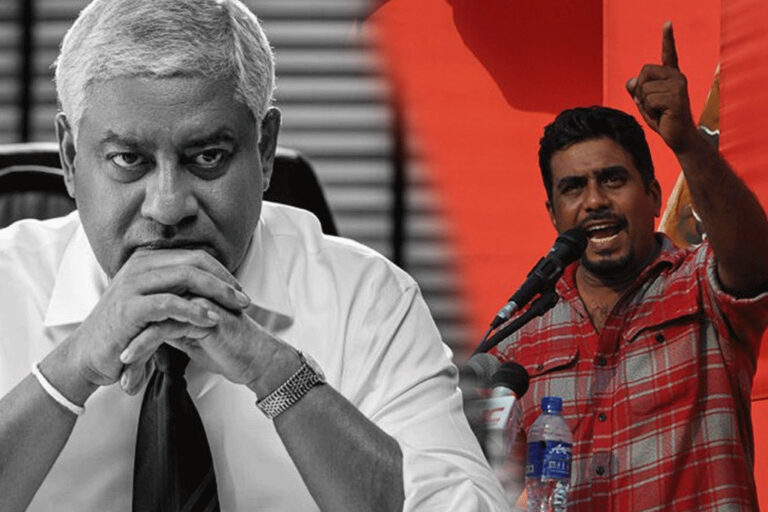 ஜேவிபி.யுடன் சேர்ந்து பண முதலீடு? விசாரணை கோரும் டிரான் அலஸ்