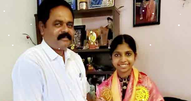 கில்மிஷாவை நேரில் சந்தித்து பாராட்டிய சிறீதரன்