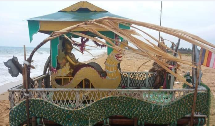 வடமராட்சி குடாரப்பில் கரையொதுங்கிய புத்தர்