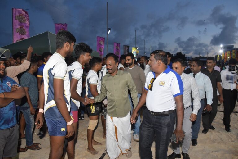 செந்தில் தொண்டமான் ஏற்பாட்டில் பீச் கபடி! அதிதியாக ராமேஸ்வரன்  எம்பி பங்கேற்பு