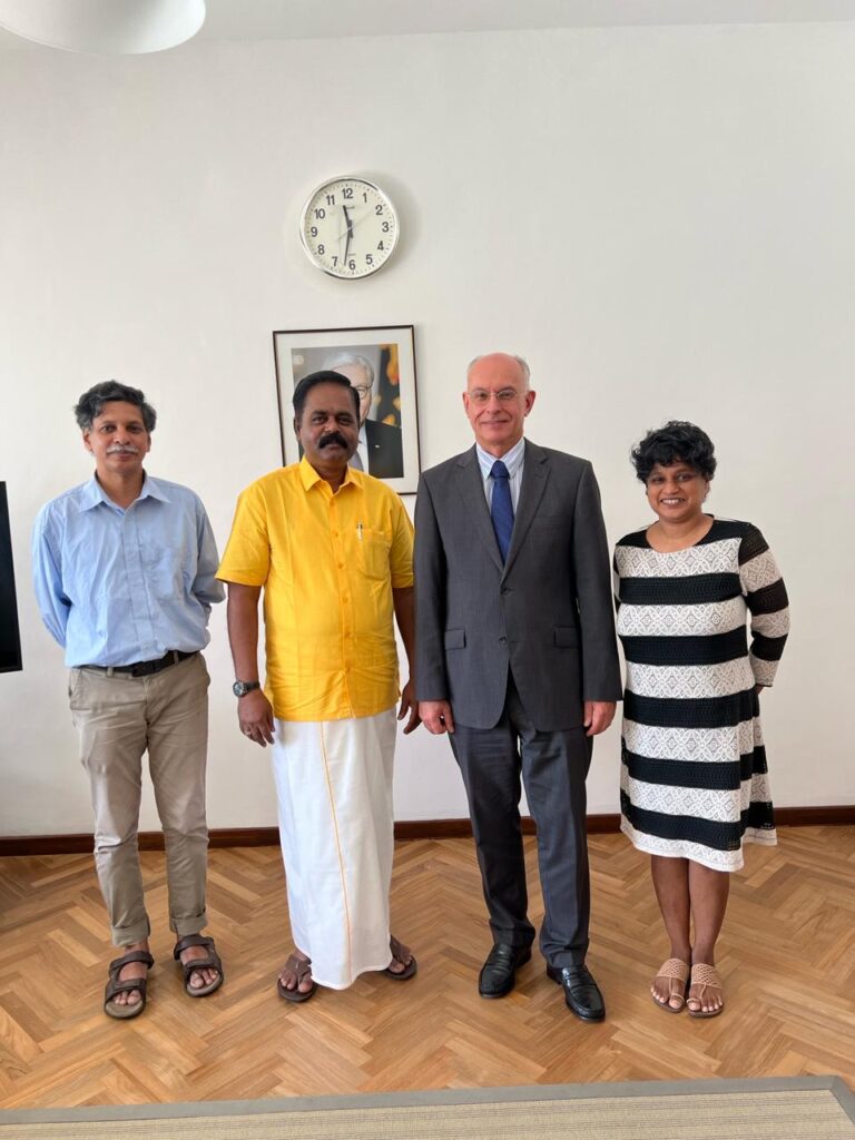 ஜேர்மன் தூதுவரை  சந்தித்தார் சிறீதரன் எம்.பி!