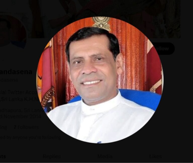 மொட்டு கட்சி எம்பி நந்தசேன காலமானார்