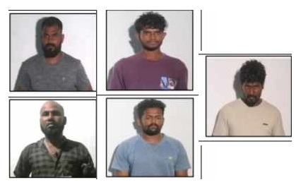 தலைமன்னாருக்கு சட்டவிரோதமாக வருகை தந்த 5 பேர் கைது