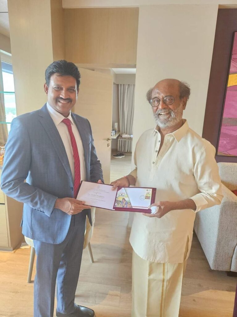 சூப்பர் ஸ்டாரை சந்தித்த செந்தில் தொண்டமான்