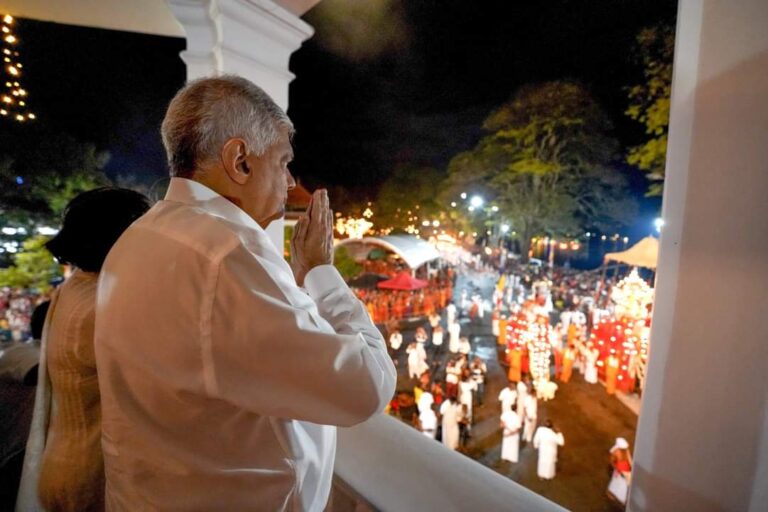 இறுதி ரந்தோலி பெரஹராவில் ஜனாதிபதி