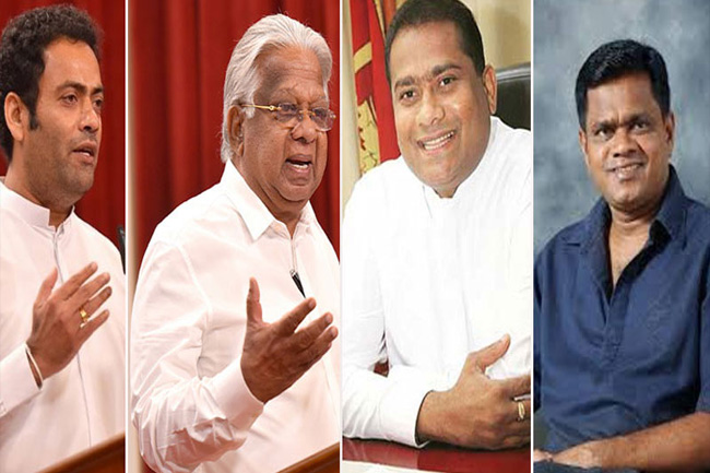 நான்கு இராஜாங்க அமைச்சர்கள் பதவியில் இருந்து நீக்கம்