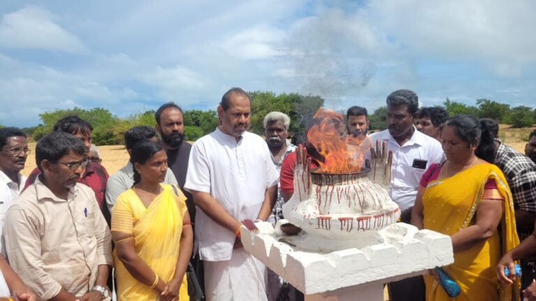 முன்னணியின் தலைவர் கஜேந்திரகுமார் முள்ளிவாய்க்காலில் சத்தியப்பிரமாணம்