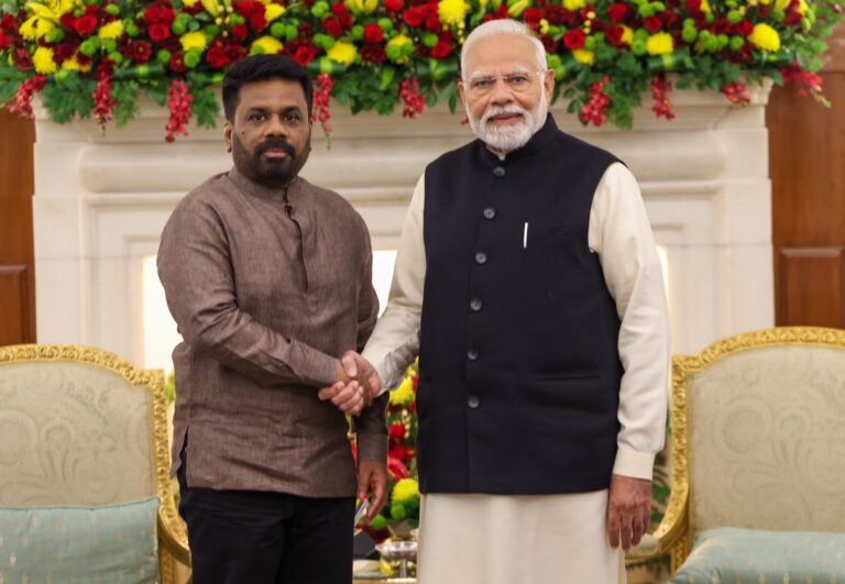 அநுர – மோடி நேரில் சந்திப்பு ; இலங்கை – இந்திய உறவுகளை வலுப்படுத்துவது குறித்து பேச்சு