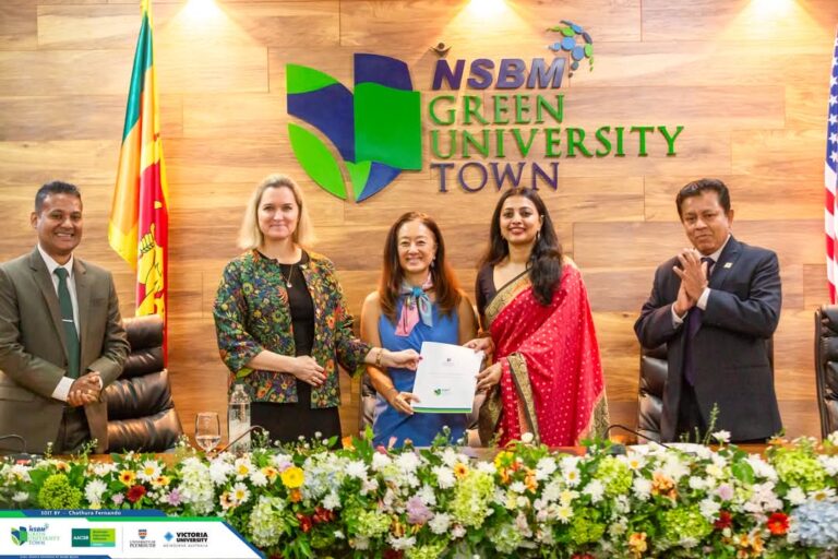 NSBM Green பல்கலைக்கழகம் அமெரிக்க பல்கலைக்கழகத்துடன் இணைந்து புதிய திட்டம்
