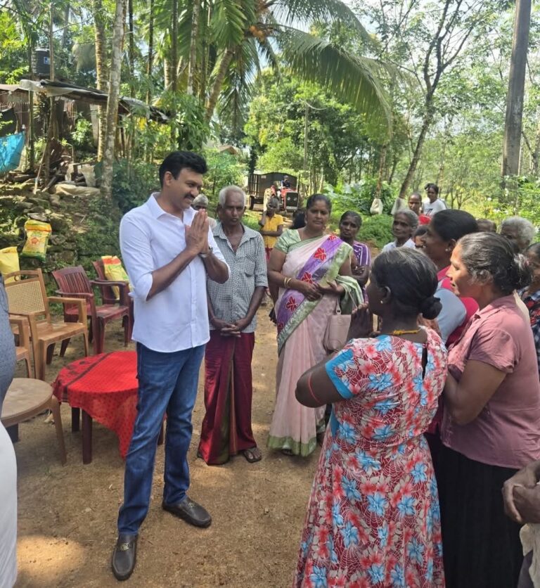 “சௌமிய தான யாத்ரா” நிவாரண பணி களத்தில் செந்தில் தொண்டமான்