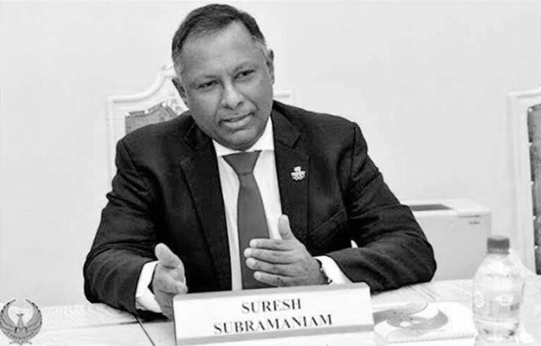 தேசிய ஒலிம்பிக் குழுவின் முன்னாள் தலைவர் சுரேஷ் சுப்ரமணியம் காலமானார் – இறுதிச்சடங்கு இன்று