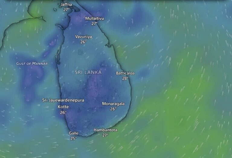 வளிமண்டலவியல் திணைக்களம் விடுத்துள்ள முக்கிய அறிவிப்பு